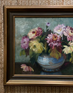 Load image into Gallery viewer, KEPT London Stock Dahlias, signed I.B. Dubois
