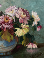 Load image into Gallery viewer, KEPT London Stock Dahlias, signed I.B. Dubois
