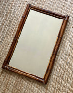 Load image into Gallery viewer, KEPT London Stock Dark bamboo rectangular mirror
