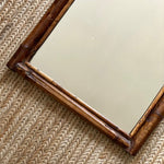 Load image into Gallery viewer, KEPT London Stock Dark bamboo rectangular mirror
