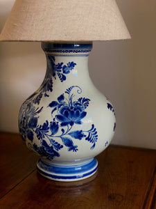 KEPT London Stock Delft ceramic table lamp