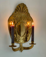 Load image into Gallery viewer, KEPT London Stock Double armed brass wall sconce
