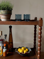 Load image into Gallery viewer, KEPT London Stock Drinks trolley with bobbin turned legs
