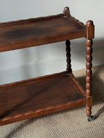 Load image into Gallery viewer, KEPT London Stock Drinks trolley with bobbin turned legs
