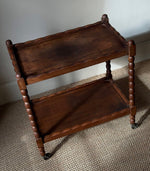 Load image into Gallery viewer, KEPT London Stock Drinks trolley with bobbin turned legs
