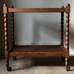 Load image into Gallery viewer, KEPT London Stock Drinks trolley with bobbin turned legs
