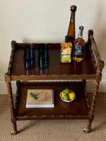 Load image into Gallery viewer, KEPT London Stock Drinks trolley with turned legs
