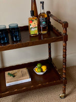 Load image into Gallery viewer, KEPT London Stock Drinks trolley with turned legs
