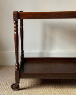 Load image into Gallery viewer, KEPT London Stock Drinks trolley with turned wooden legs
