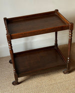 Load image into Gallery viewer, KEPT London Stock Drinks trolley with turned wooden legs
