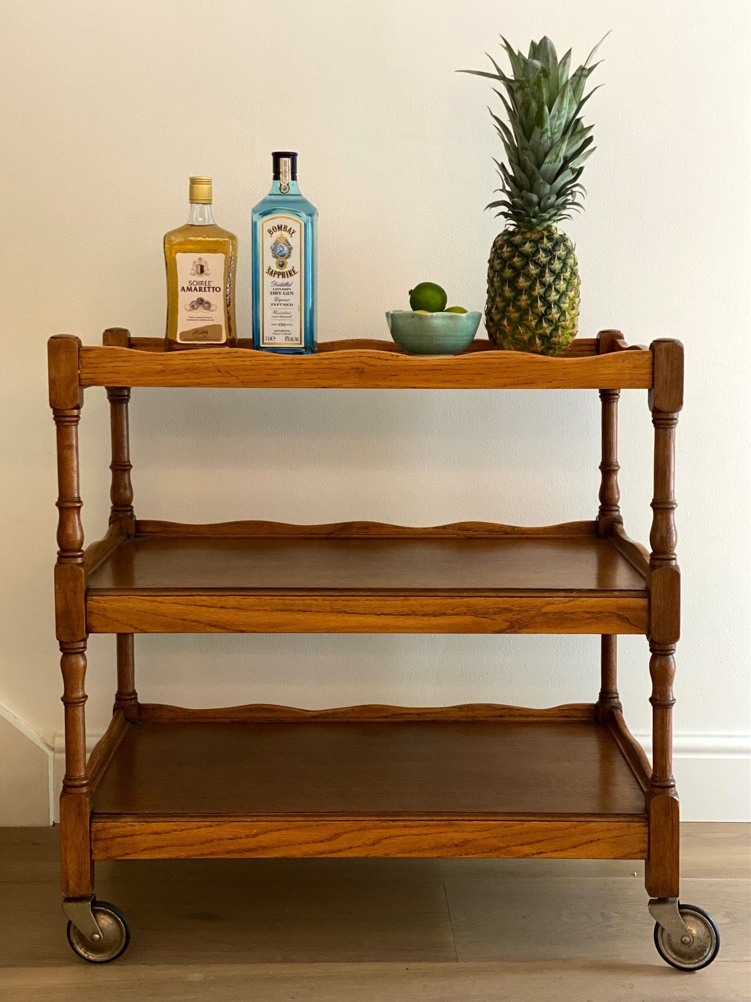 KEPT London Drinks trolley with wavy edge