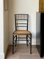 Load image into Gallery viewer, KEPT London Edwardian faux bamboo and cane chair
