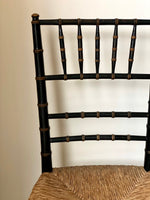 Load image into Gallery viewer, KEPT London Stock Edwardian faux bamboo rush chair
