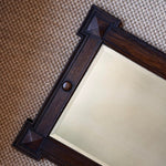 Load image into Gallery viewer, KEPT London Stock Edwardian oak embossed mantle mirror
