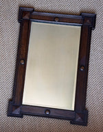 Load image into Gallery viewer, KEPT London Stock Edwardian oak embossed mantle mirror
