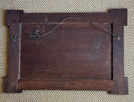 Load image into Gallery viewer, KEPT London Stock Edwardian oak embossed mantle mirror
