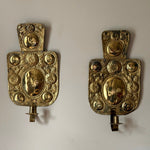 Load image into Gallery viewer, KEPT London Stock Embossed baroque style brass wall sconces
