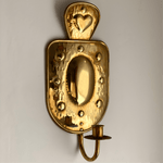 Load image into Gallery viewer, KEPT London Embossed brass heart wall sconces
