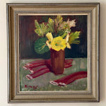 Load image into Gallery viewer, KEPT London Stock Flowers and rhubarb still life
