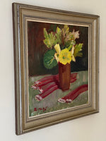 Load image into Gallery viewer, KEPT London Stock Flowers and rhubarb still life
