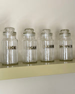 Load image into Gallery viewer, KEPT London Stock Four glass storage jars
