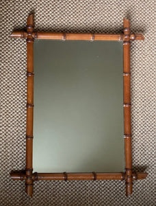 KEPT London Stock French faux bamboo hanging mirror