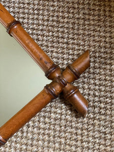 KEPT London Stock French faux bamboo hanging mirror