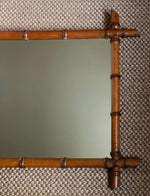 Load image into Gallery viewer, KEPT London Stock French faux bamboo hanging mirror

