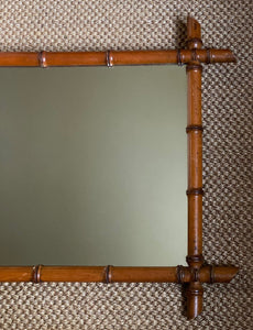 KEPT London Stock French faux bamboo hanging mirror