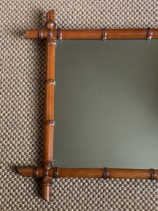KEPT London Stock French faux bamboo hanging mirror