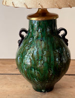Load image into Gallery viewer, KEPT London Stock French green crackle glaze urn table lamp
