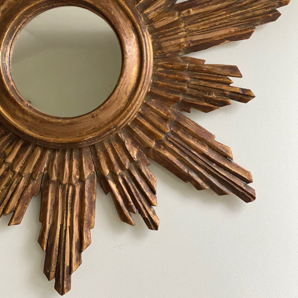 KEPT London Gilded sunburst mirror