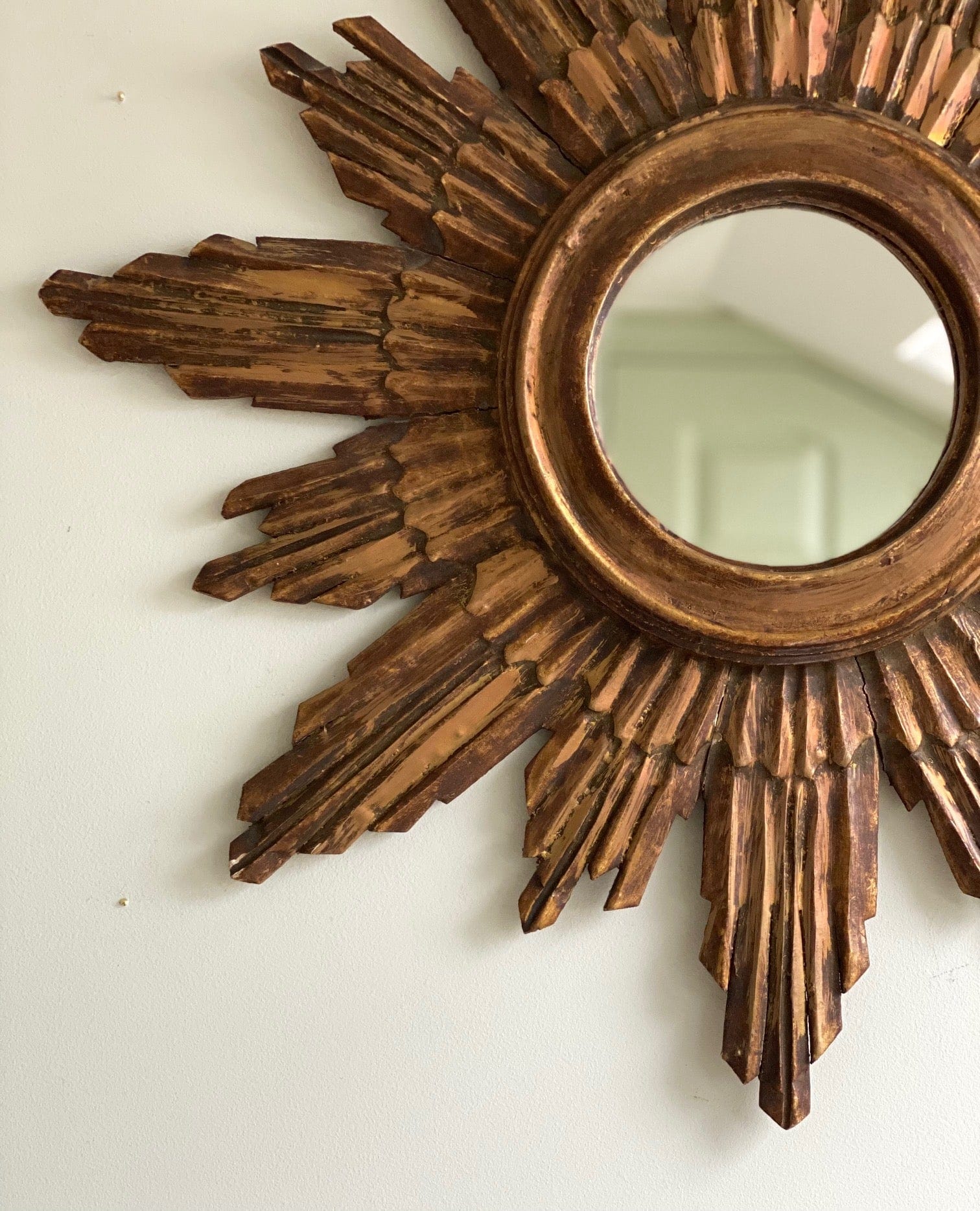 KEPT London Gilded sunburst mirror