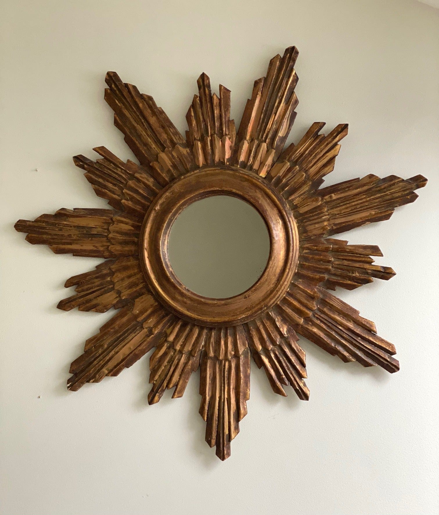 KEPT London Gilded sunburst mirror