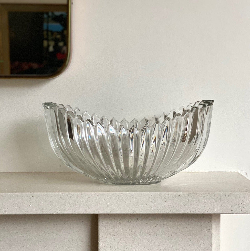 KEPT London Stock Glass ribbed mantle vase