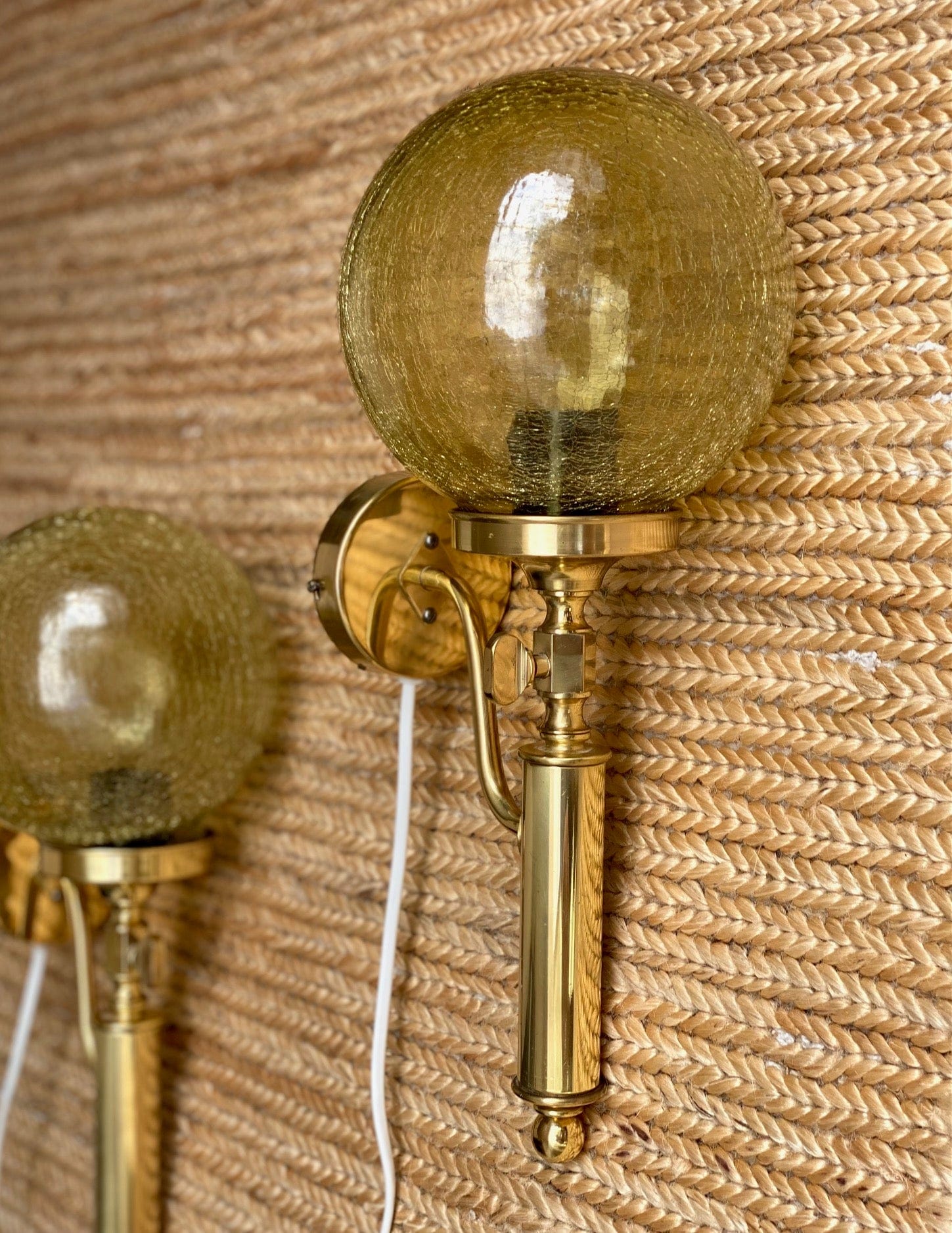 KEPT London Stock Glass sphere wall lights, Helmer Andersson