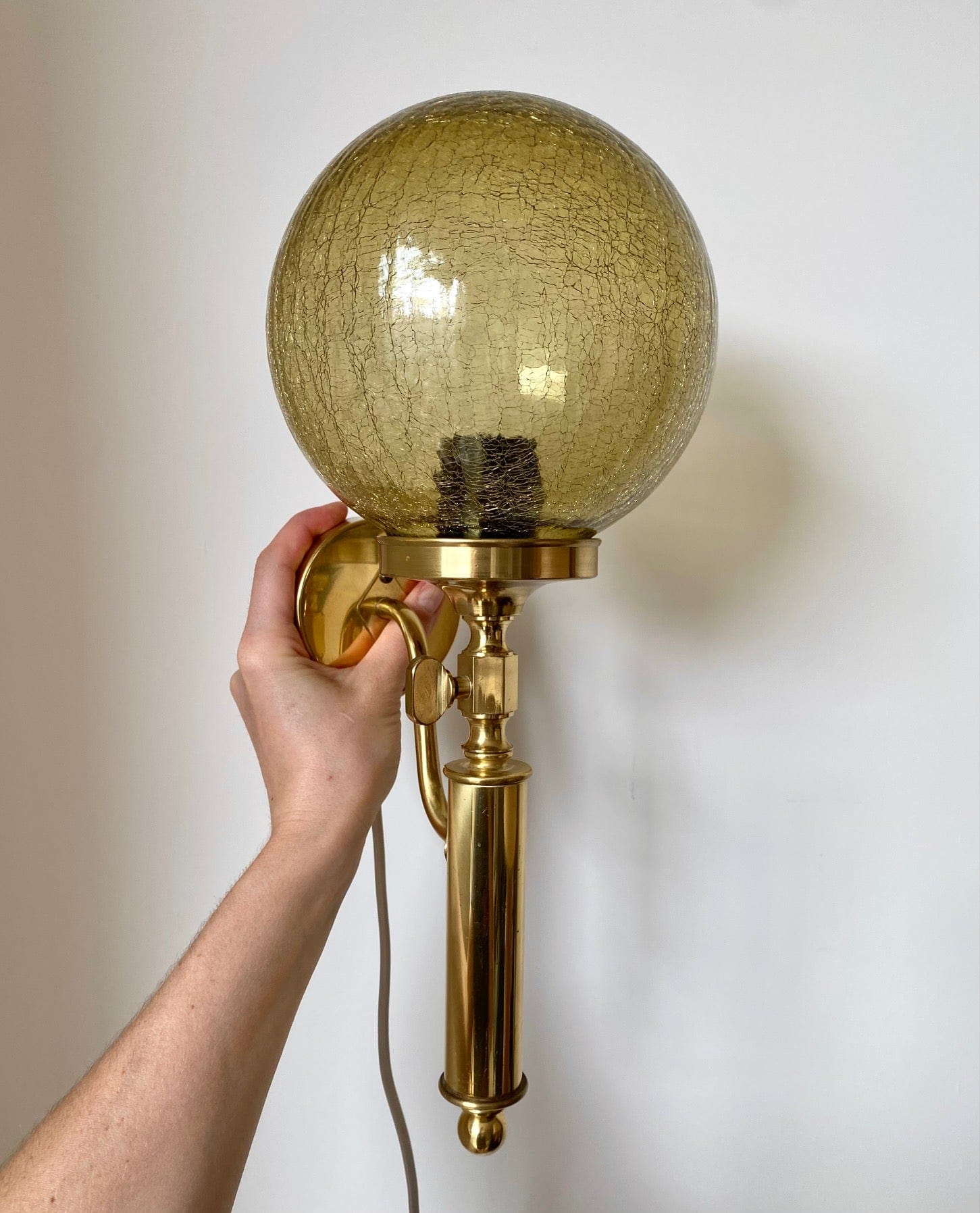KEPT London Stock Glass sphere wall lights, Helmer Andersson