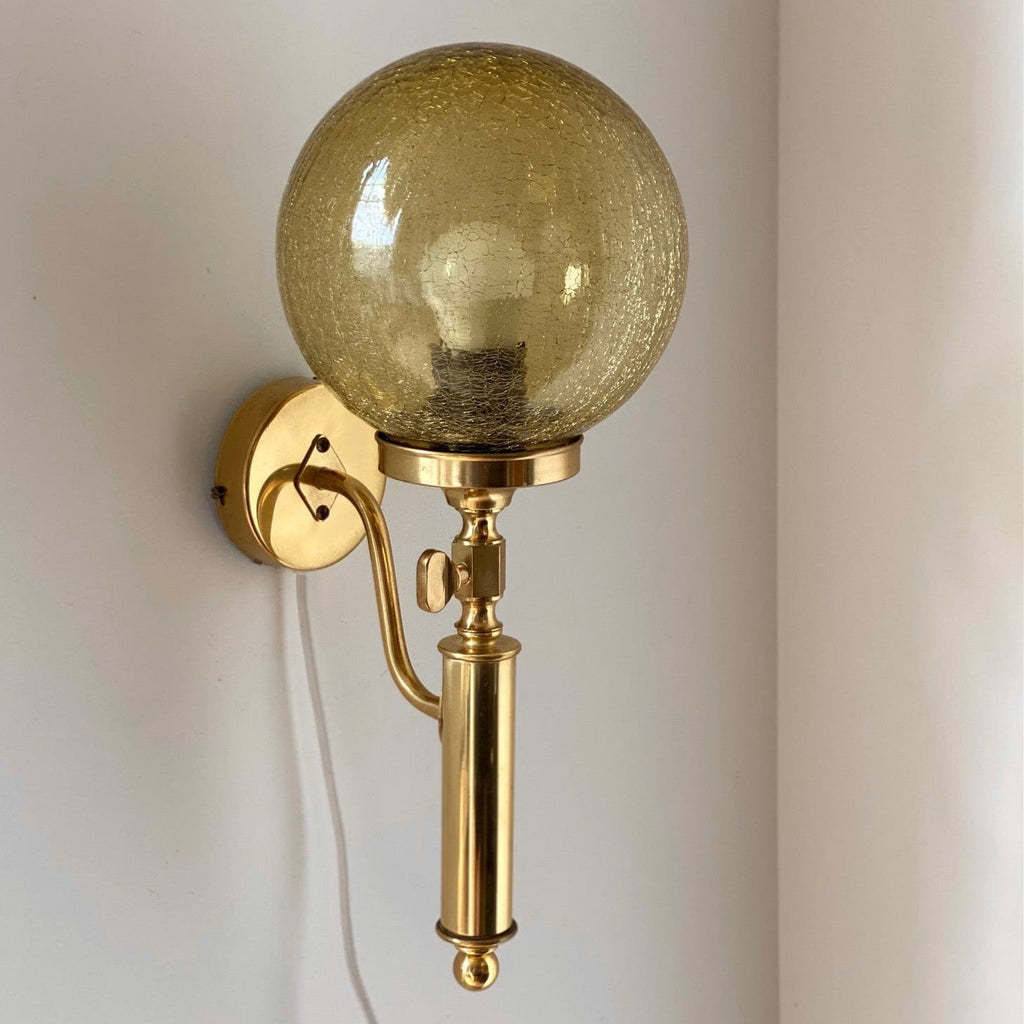 KEPT London Stock Glass sphere wall lights, Helmer Andersson