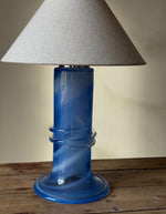 Load image into Gallery viewer, KEPT London Stock Glass table lamp, Hannelore Dreutler, signed Studio Åhus Sweden 1980
