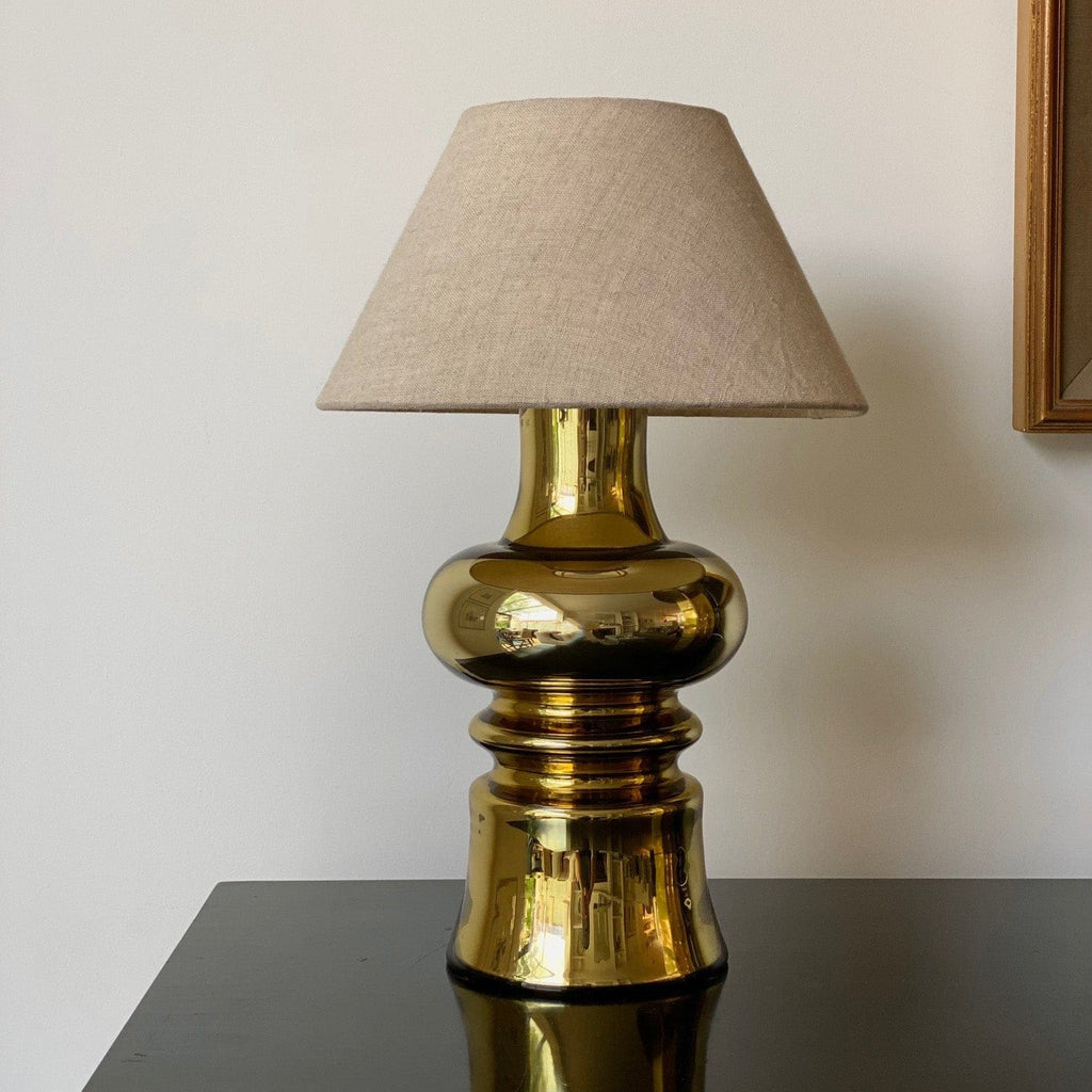 KEPT London Stock Gold glass table lamp
