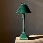 Load image into Gallery viewer, KEPT London Stock Green toleware lamp
