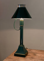 Load image into Gallery viewer, KEPT London Stock Green toleware lamp
