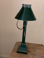 Load image into Gallery viewer, KEPT London Stock Green toleware lamp
