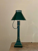 Load image into Gallery viewer, KEPT London Stock Green toleware lamp
