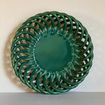 Load image into Gallery viewer, KEPT London Stock Green woven ceramic plate
