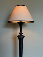 Load image into Gallery viewer, KEPT London Hammered black metal floor lamp
