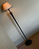 Load image into Gallery viewer, KEPT London Hammered black metal floor lamp
