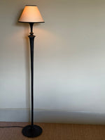 Load image into Gallery viewer, KEPT London Hammered black metal floor lamp
