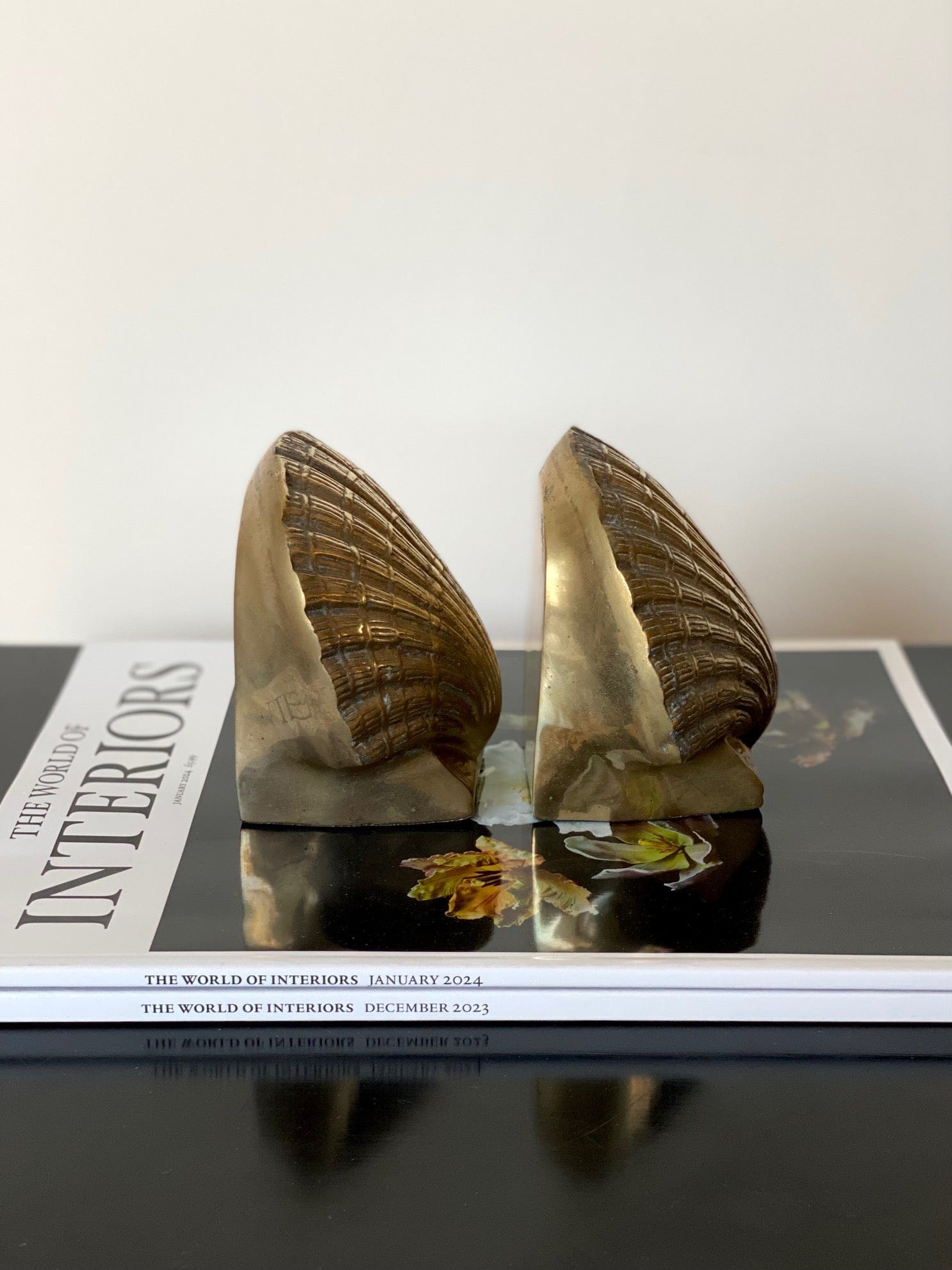 KEPT London Stock Heavy shell shaped bookends