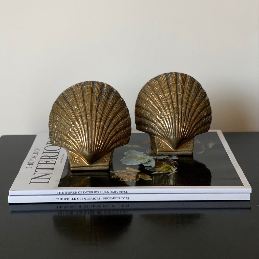 KEPT London Stock Heavy shell shaped bookends